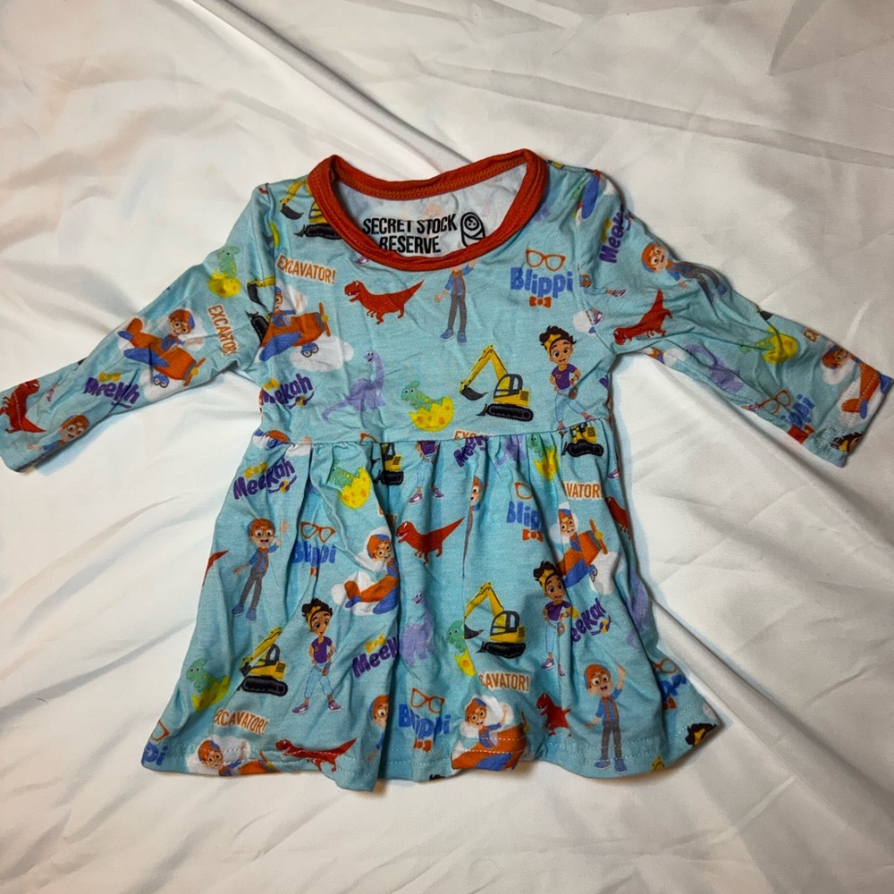 Blippi & Meekah Themed Newborn Bamboo Dress